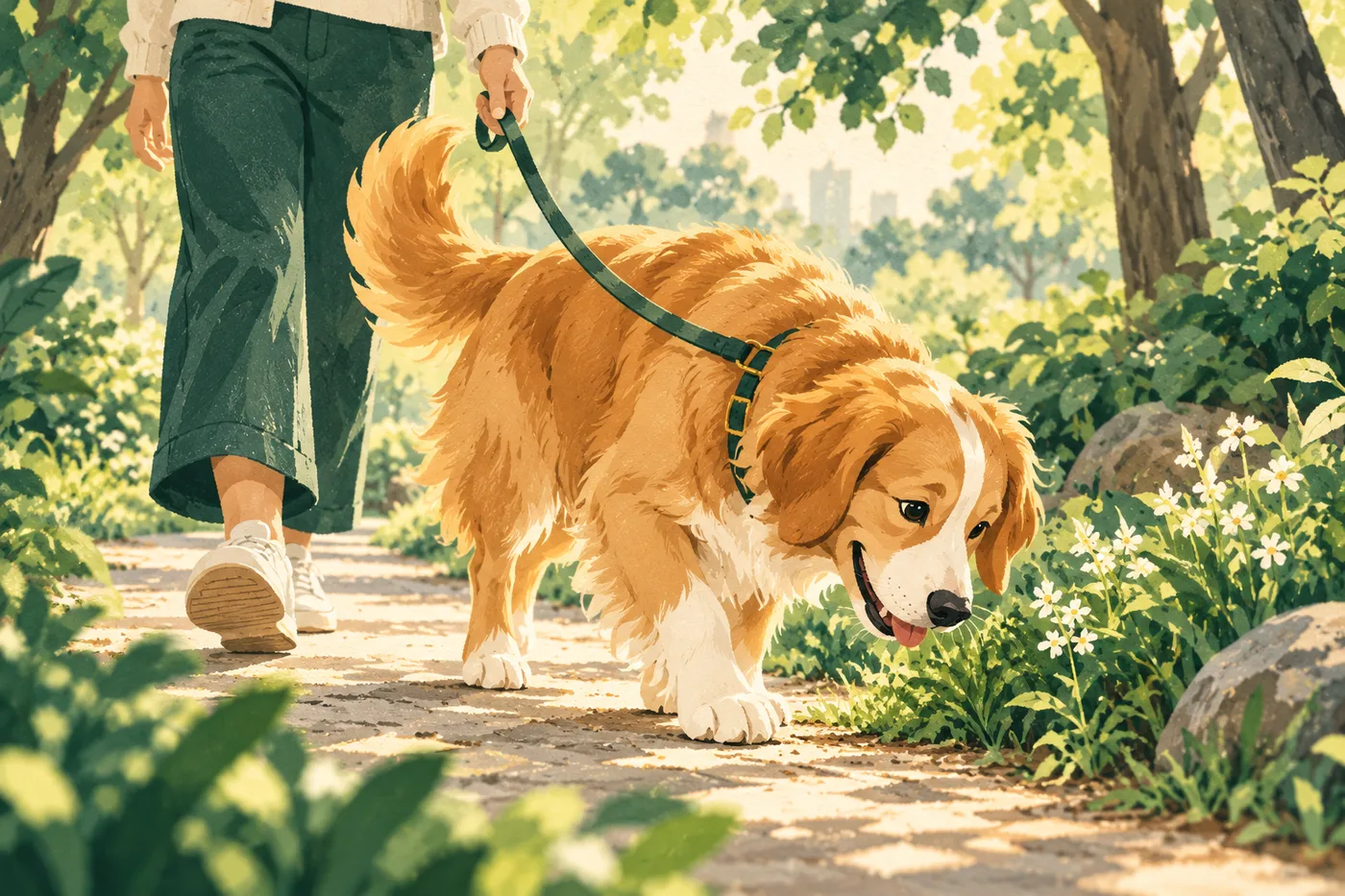 Category illustration for GPS Trackers and Smart Collars; not a depiction of Tractive DOG 6